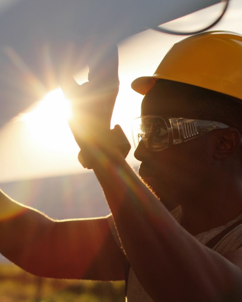 a person in a hard-hat